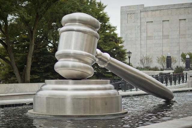 Judge's gavel sculpture at Utah State Capitol in Salt Lake City